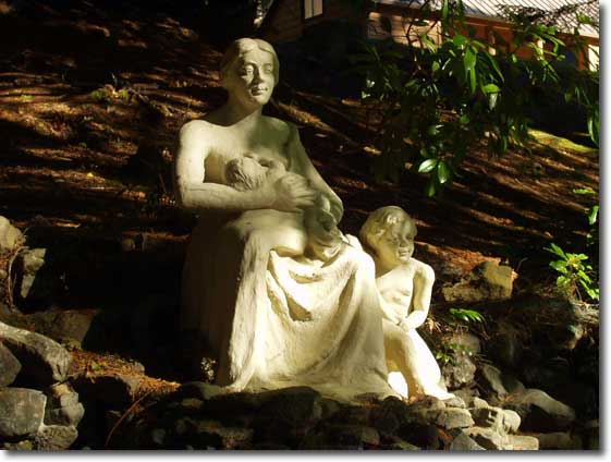 Close up of Fountain figure