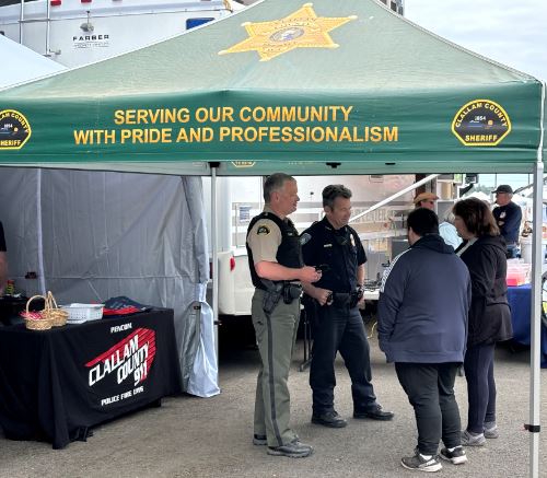 Volunteers having fun together
