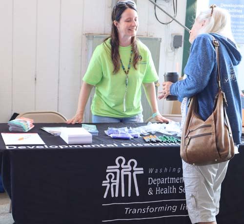 Sheriff with Project SAFER Volunteers