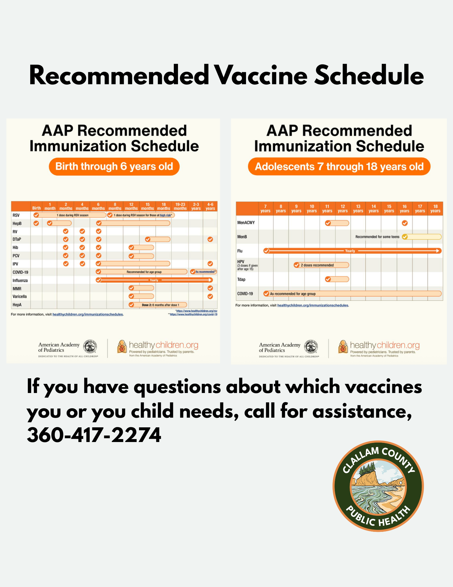 AAP Recommended Vaccine Schedule